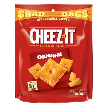 Cheez-It Cheez-It Grab Bag Reclosable Original Crackers 7 oz. Bag, PK6 2410020408